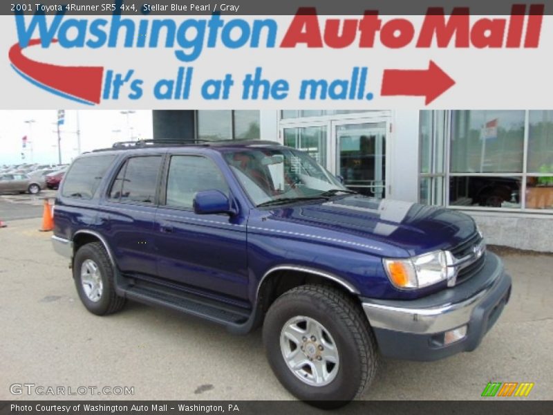 Stellar Blue Pearl / Gray 2001 Toyota 4Runner SR5 4x4