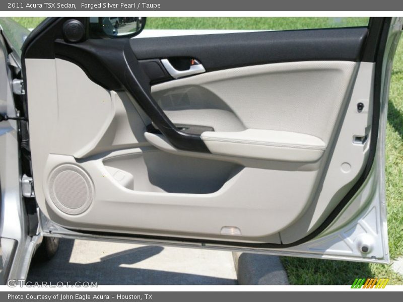 Forged Silver Pearl / Taupe 2011 Acura TSX Sedan