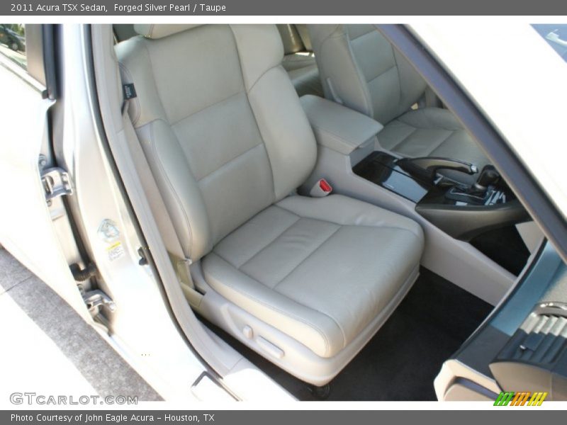 Forged Silver Pearl / Taupe 2011 Acura TSX Sedan