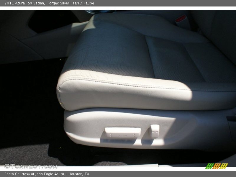 Forged Silver Pearl / Taupe 2011 Acura TSX Sedan