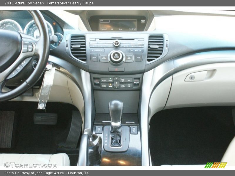 Forged Silver Pearl / Taupe 2011 Acura TSX Sedan