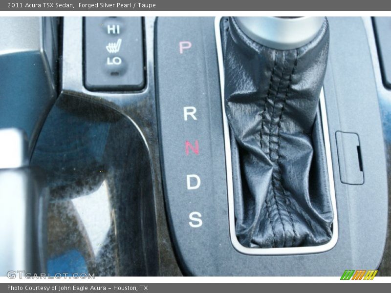Forged Silver Pearl / Taupe 2011 Acura TSX Sedan