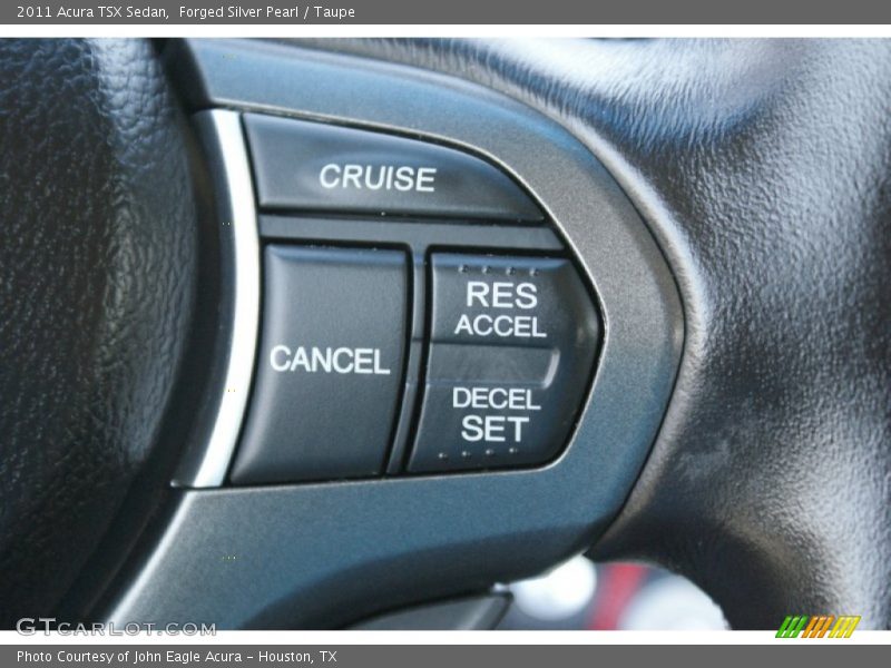 Forged Silver Pearl / Taupe 2011 Acura TSX Sedan