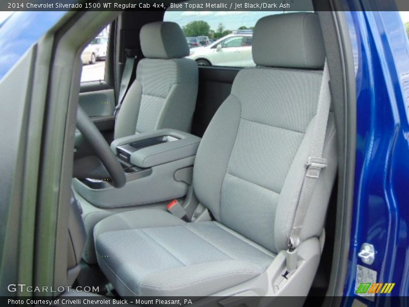 Blue Topaz Metallic / Jet Black/Dark Ash 2014 Chevrolet Silverado 1500 WT Regular Cab 4x4