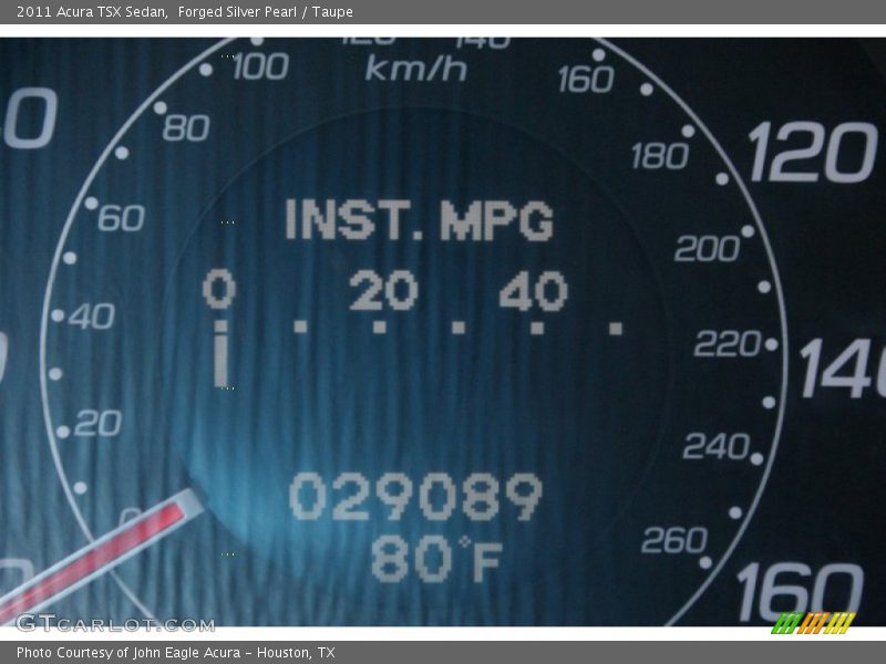 Forged Silver Pearl / Taupe 2011 Acura TSX Sedan
