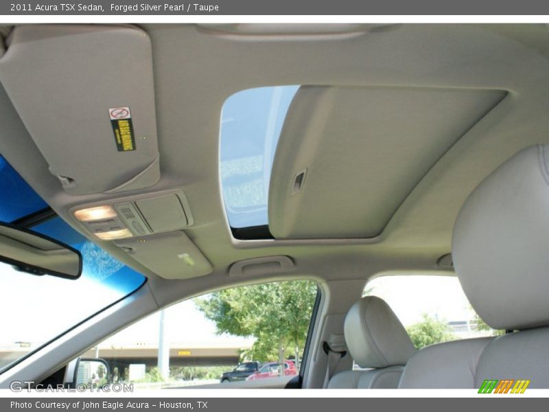 Forged Silver Pearl / Taupe 2011 Acura TSX Sedan