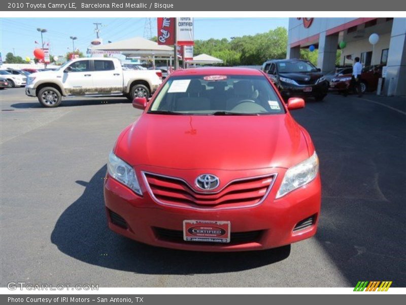 Barcelona Red Metallic / Bisque 2010 Toyota Camry LE