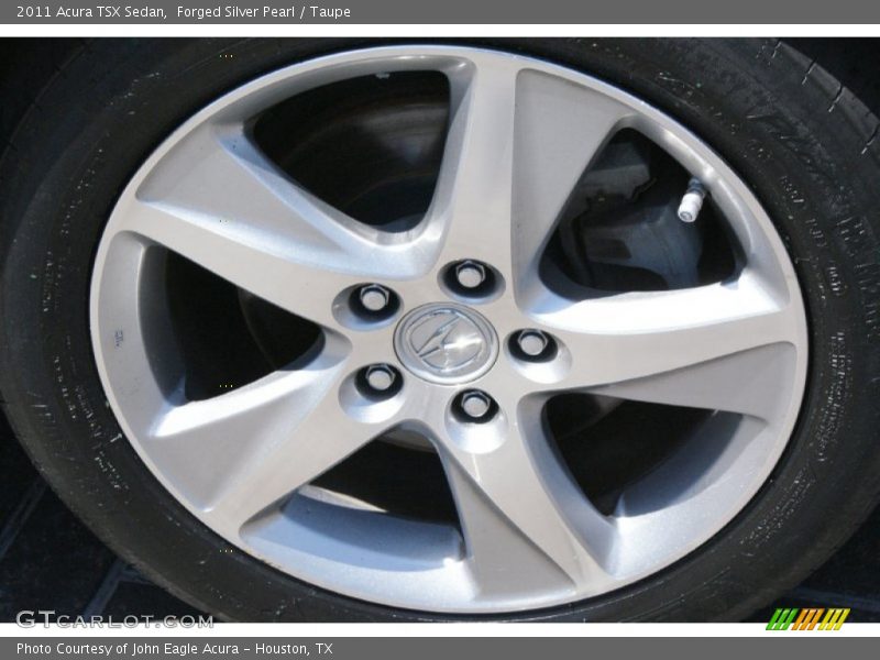 Forged Silver Pearl / Taupe 2011 Acura TSX Sedan