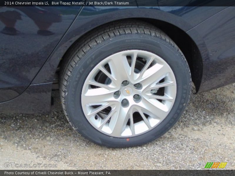 Blue Topaz Metallic / Jet Black/Dark Titanium 2014 Chevrolet Impala LS