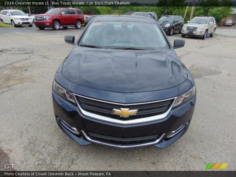Blue Topaz Metallic / Jet Black/Dark Titanium 2014 Chevrolet Impala LS