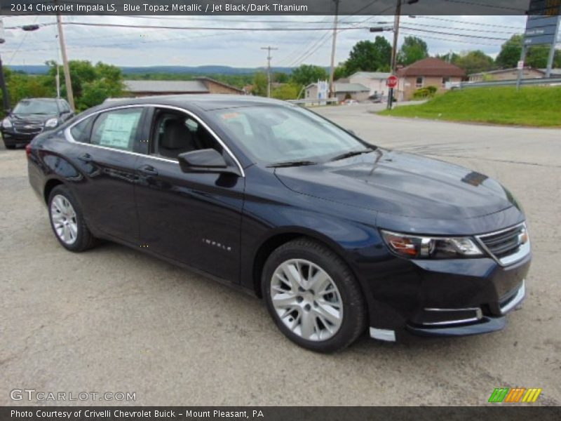 Blue Topaz Metallic / Jet Black/Dark Titanium 2014 Chevrolet Impala LS