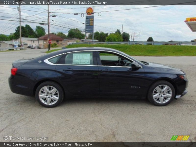 Blue Topaz Metallic / Jet Black/Dark Titanium 2014 Chevrolet Impala LS