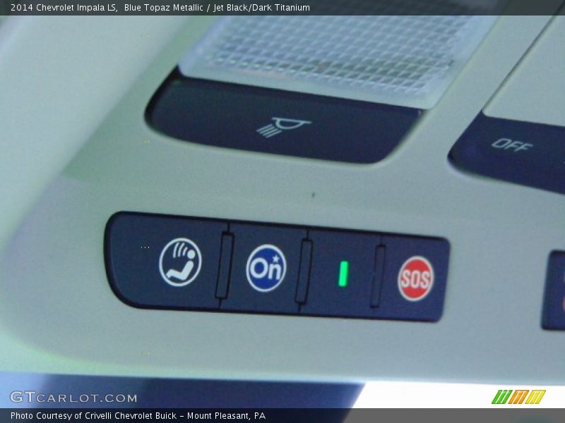 Blue Topaz Metallic / Jet Black/Dark Titanium 2014 Chevrolet Impala LS