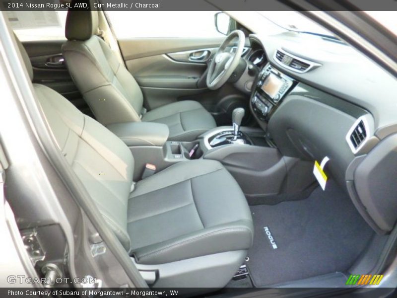 Gun Metallic / Charcoal 2014 Nissan Rogue SL AWD