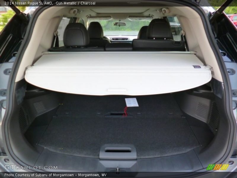 Gun Metallic / Charcoal 2014 Nissan Rogue SL AWD