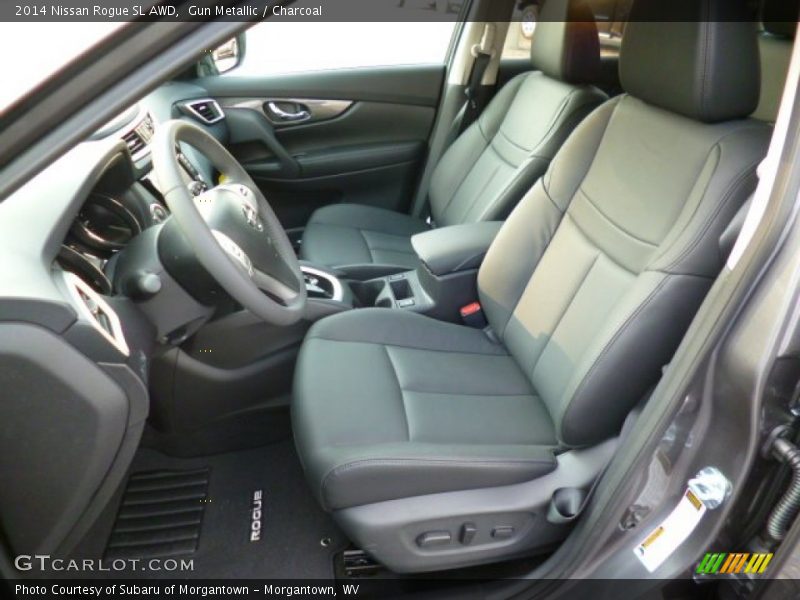 Gun Metallic / Charcoal 2014 Nissan Rogue SL AWD