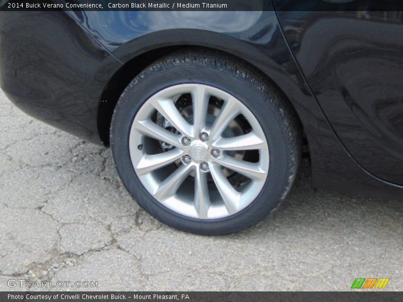Carbon Black Metallic / Medium Titanium 2014 Buick Verano Convenience