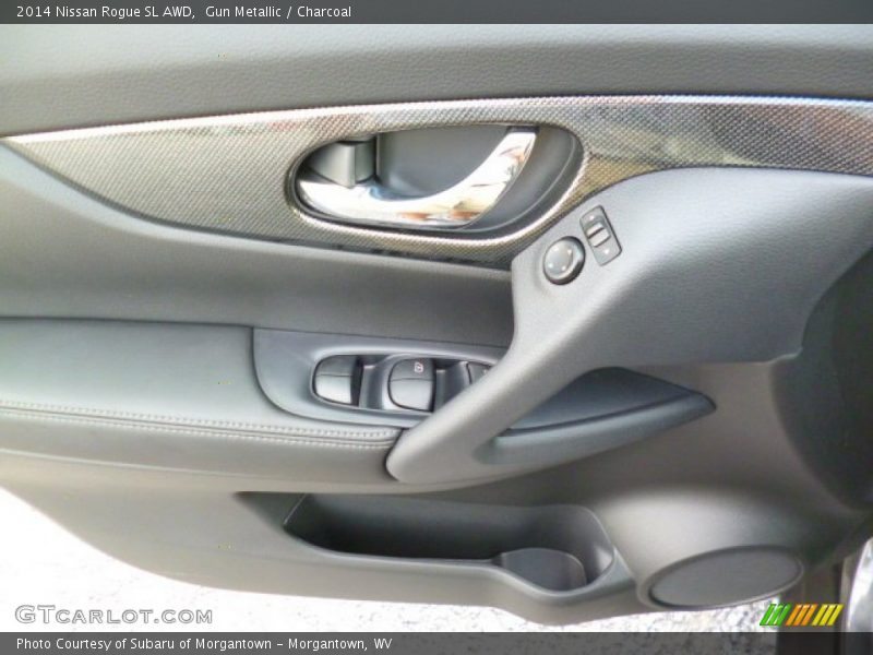 Gun Metallic / Charcoal 2014 Nissan Rogue SL AWD