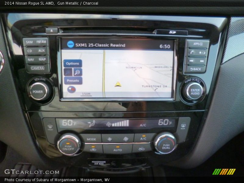Gun Metallic / Charcoal 2014 Nissan Rogue SL AWD