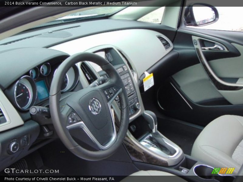 Carbon Black Metallic / Medium Titanium 2014 Buick Verano Convenience