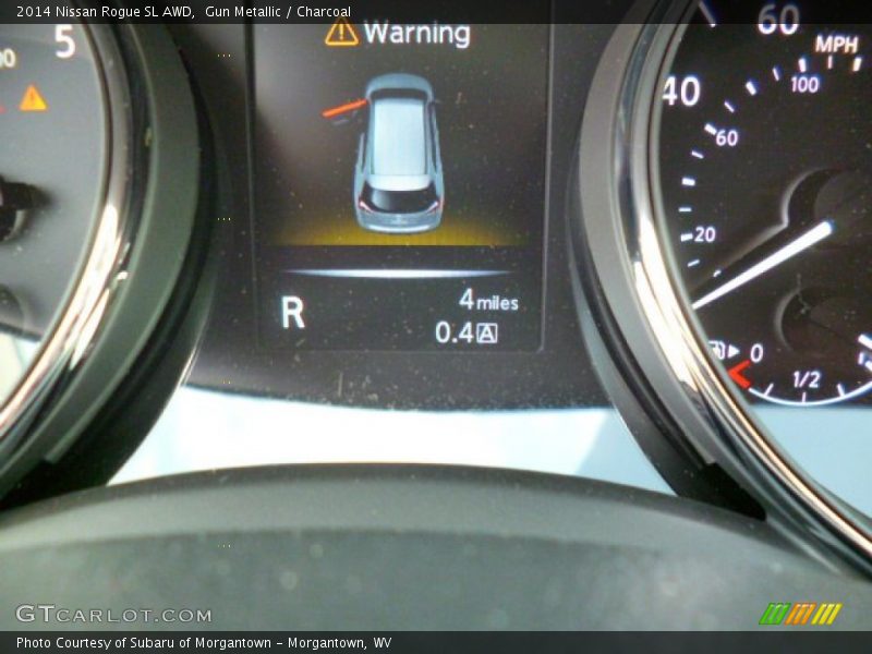 Gun Metallic / Charcoal 2014 Nissan Rogue SL AWD