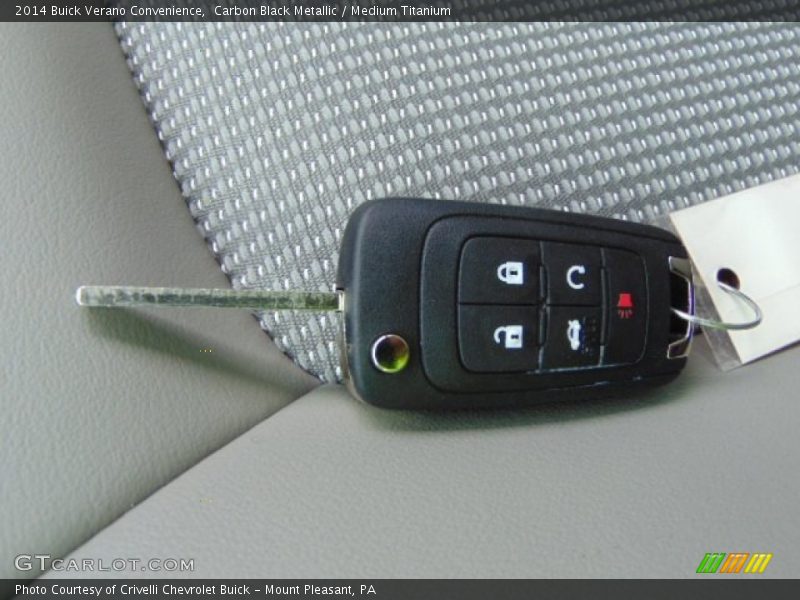 Carbon Black Metallic / Medium Titanium 2014 Buick Verano Convenience