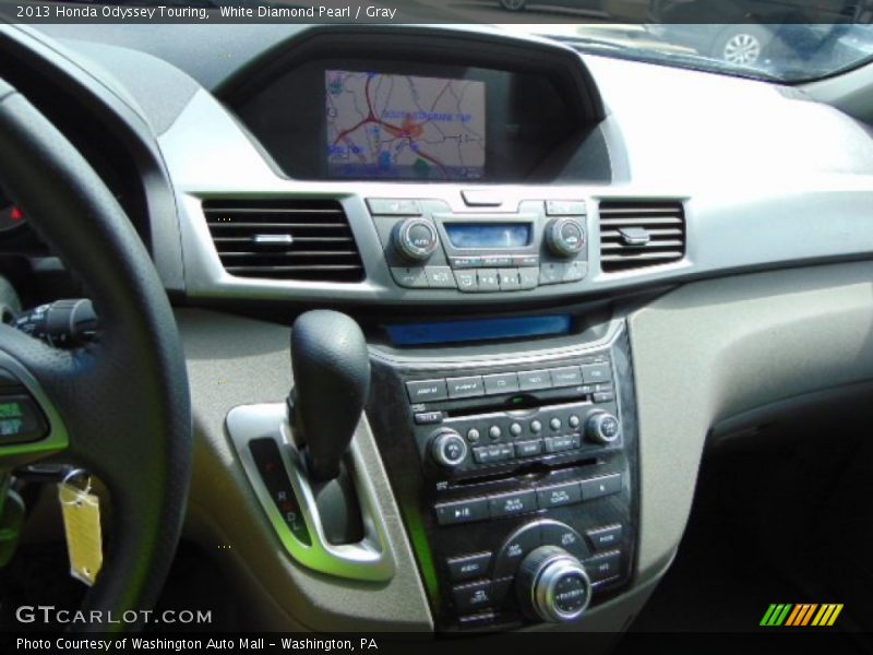 White Diamond Pearl / Gray 2013 Honda Odyssey Touring