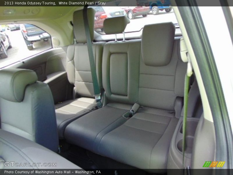 White Diamond Pearl / Gray 2013 Honda Odyssey Touring