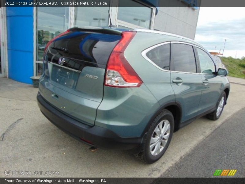 Opal Sage Metallic / Beige 2012 Honda CR-V EX-L 4WD