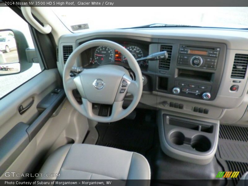 Glacier White / Gray 2014 Nissan NV 3500 HD S High Roof