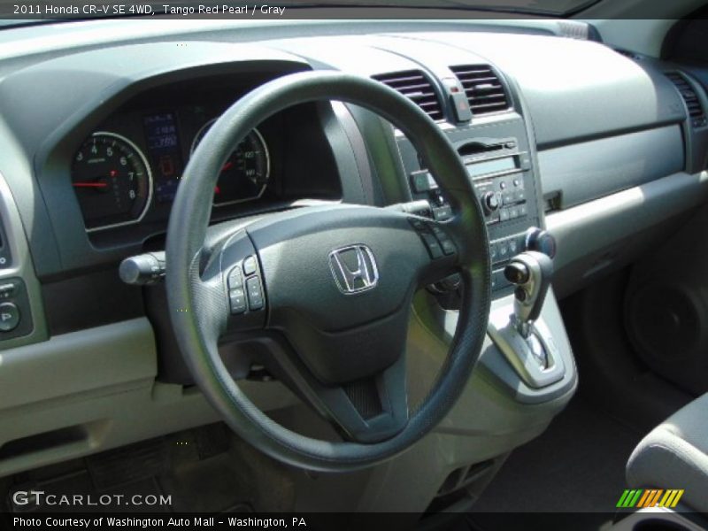 Tango Red Pearl / Gray 2011 Honda CR-V SE 4WD