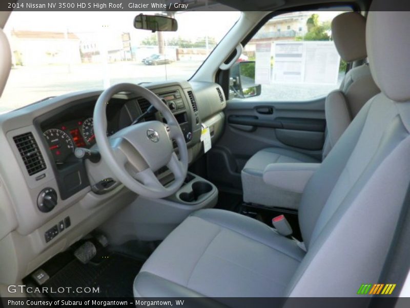 Glacier White / Gray 2014 Nissan NV 3500 HD S High Roof