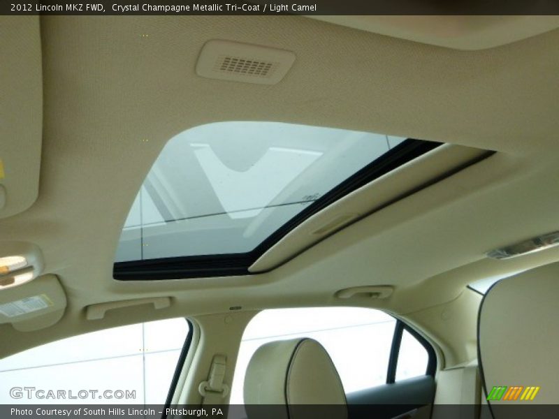 Crystal Champagne Metallic Tri-Coat / Light Camel 2012 Lincoln MKZ FWD