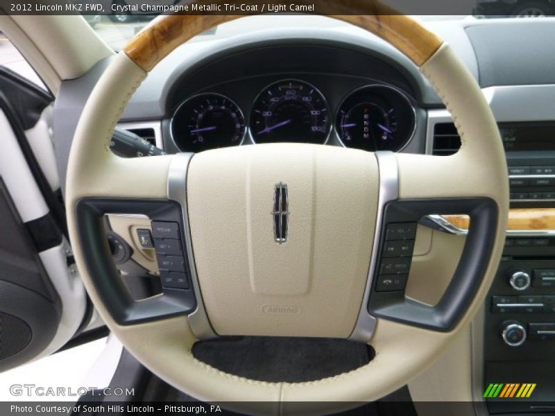 Crystal Champagne Metallic Tri-Coat / Light Camel 2012 Lincoln MKZ FWD