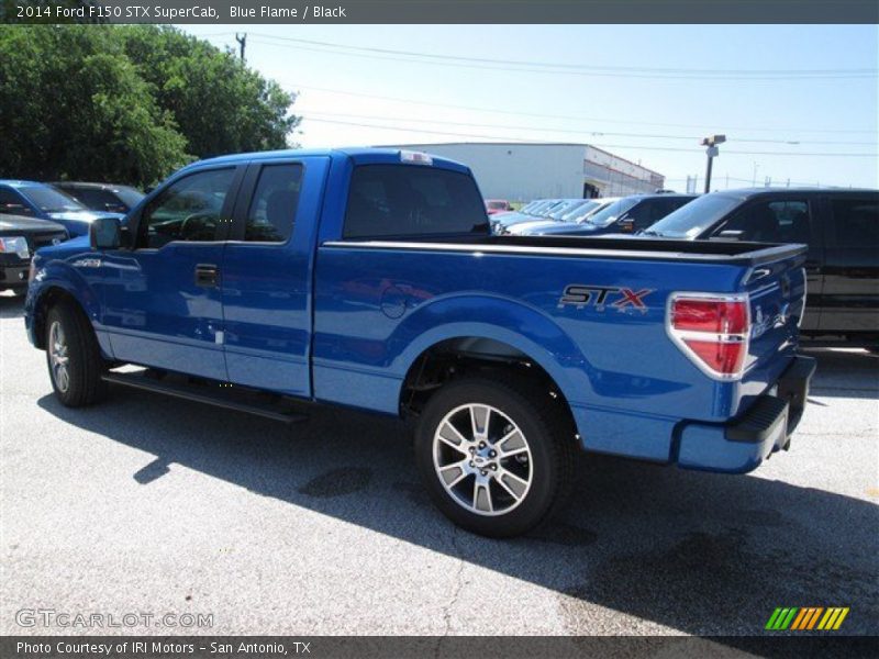 Blue Flame / Black 2014 Ford F150 STX SuperCab
