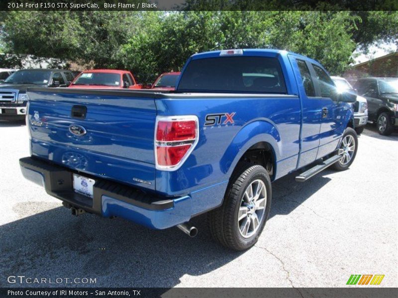 Blue Flame / Black 2014 Ford F150 STX SuperCab