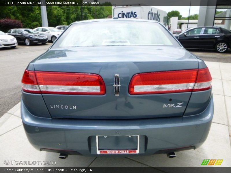 Steel Blue Metallic / Light Camel 2011 Lincoln MKZ FWD