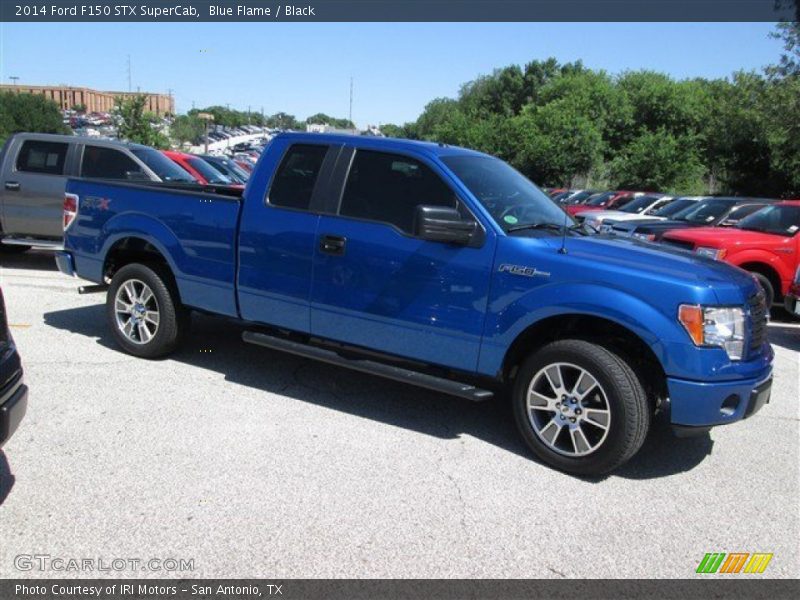 Blue Flame / Black 2014 Ford F150 STX SuperCab