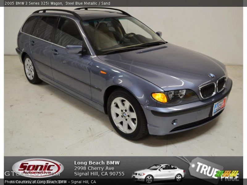 Steel Blue Metallic / Sand 2005 BMW 3 Series 325i Wagon