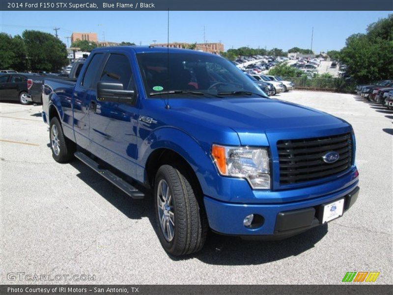 Blue Flame / Black 2014 Ford F150 STX SuperCab