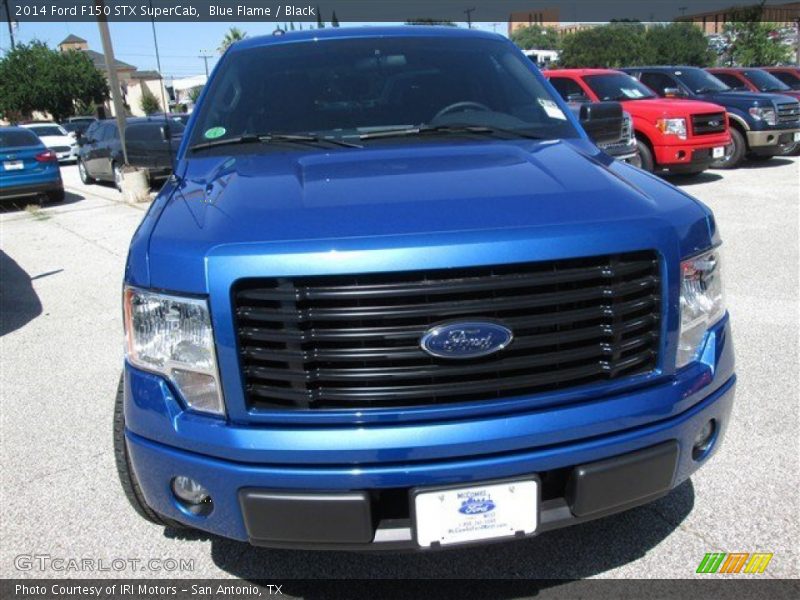 Blue Flame / Black 2014 Ford F150 STX SuperCab