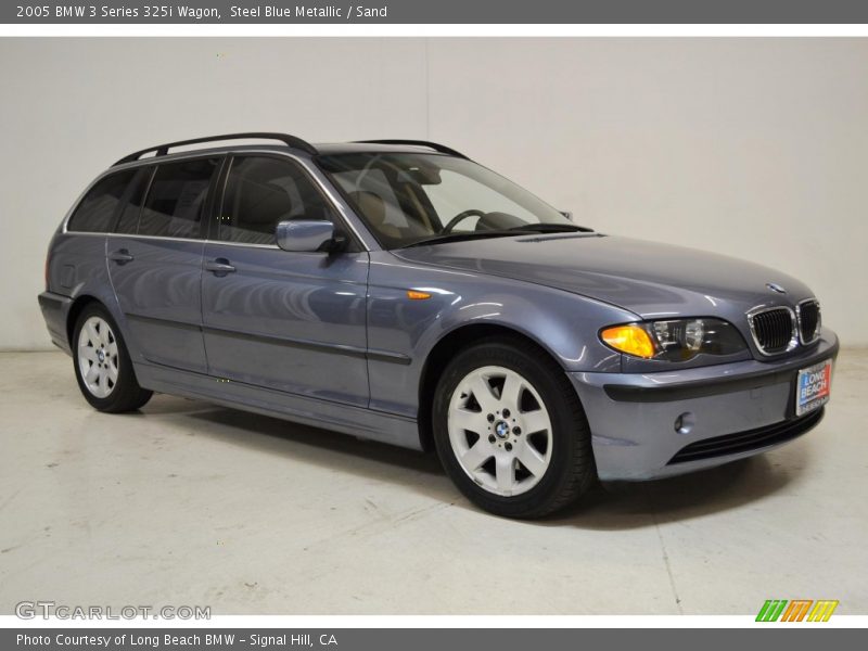 Steel Blue Metallic / Sand 2005 BMW 3 Series 325i Wagon