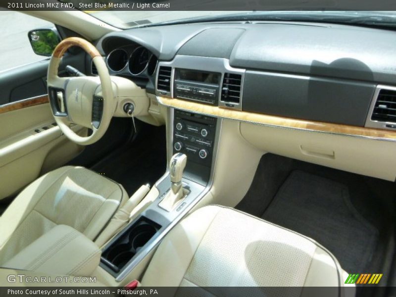 Steel Blue Metallic / Light Camel 2011 Lincoln MKZ FWD