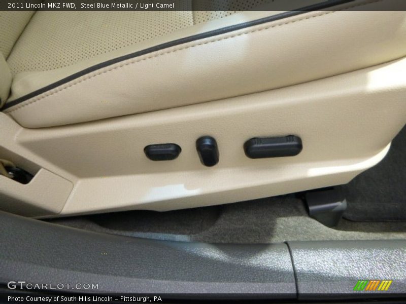 Steel Blue Metallic / Light Camel 2011 Lincoln MKZ FWD