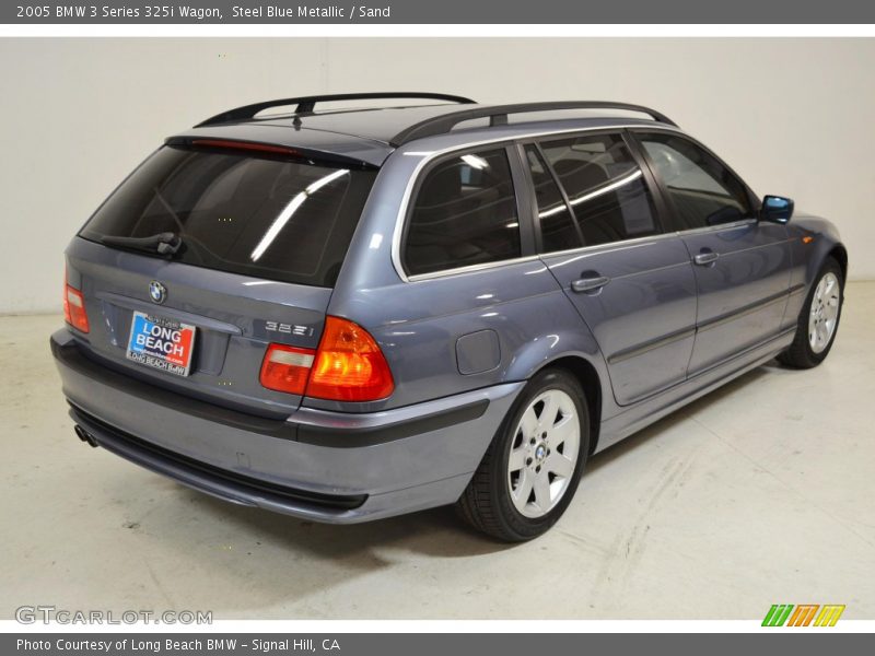 Steel Blue Metallic / Sand 2005 BMW 3 Series 325i Wagon