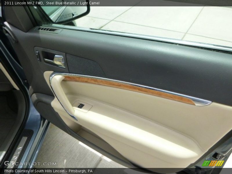 Steel Blue Metallic / Light Camel 2011 Lincoln MKZ FWD