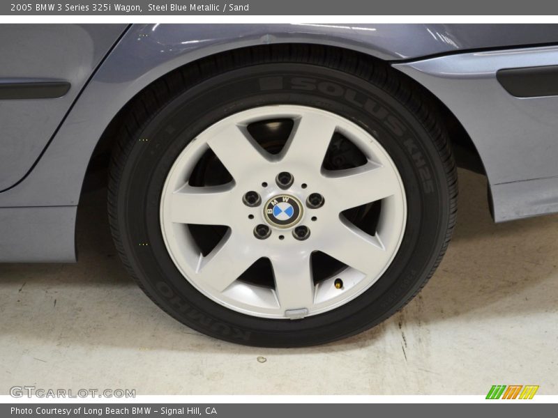 Steel Blue Metallic / Sand 2005 BMW 3 Series 325i Wagon