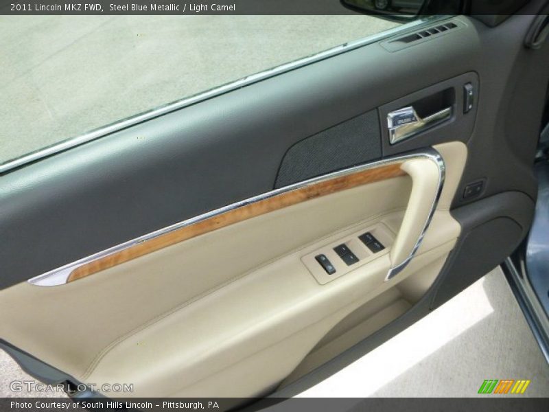 Steel Blue Metallic / Light Camel 2011 Lincoln MKZ FWD