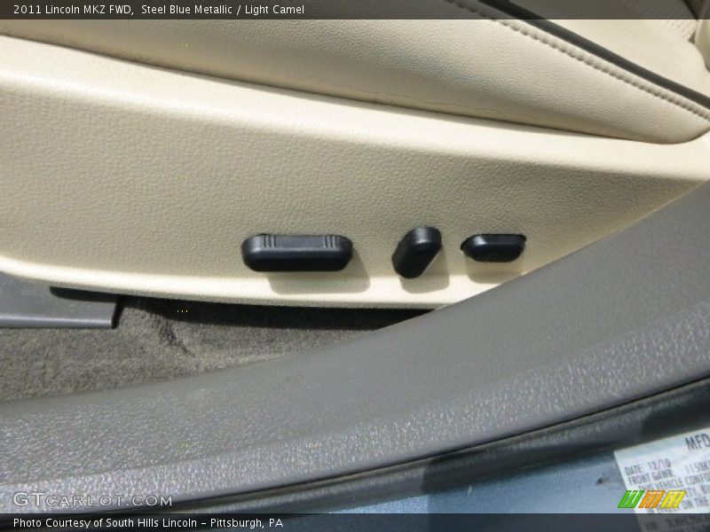 Steel Blue Metallic / Light Camel 2011 Lincoln MKZ FWD