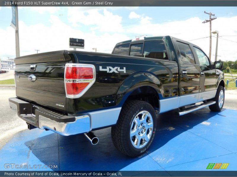 Green Gem / Steel Grey 2014 Ford F150 XLT SuperCrew 4x4